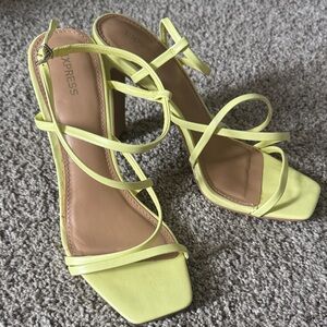 Express Women's Lemon Strappy Heels